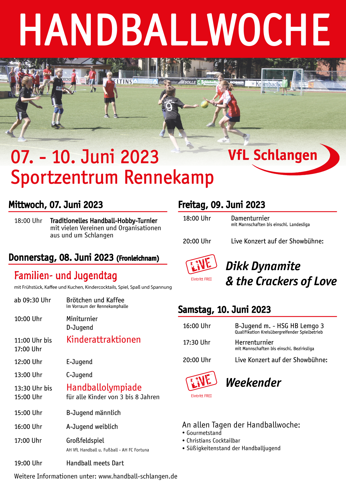 Handballwoche Handball VfL Schlangen