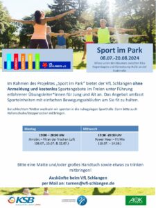 Mehr über den Artikel erfahren Sport im Park