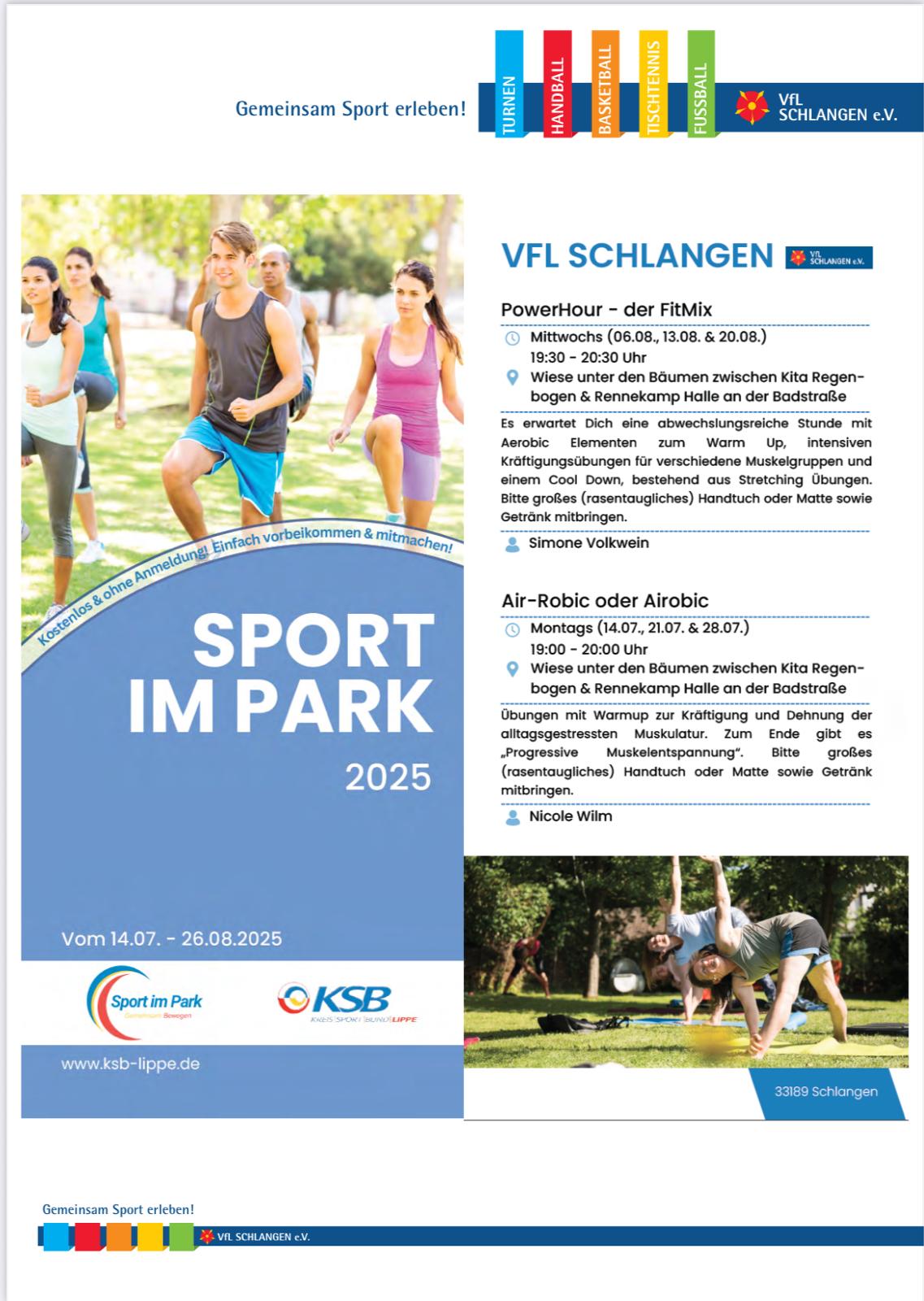 Du betrachtest gerade Sport im Park
